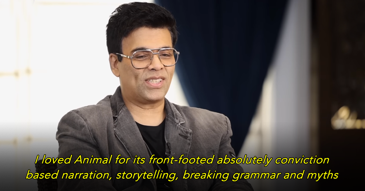Karan Johar Says He Found ‘Animal’ Best Film Of The Year